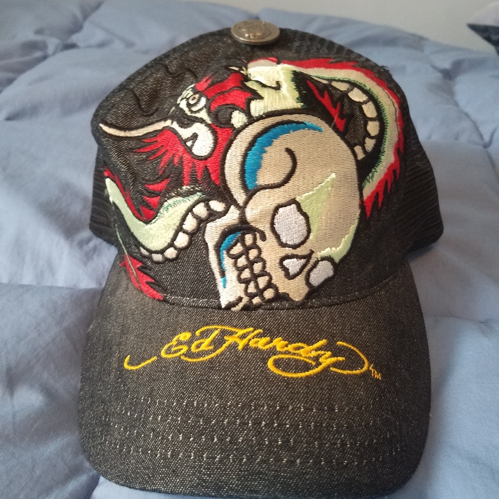 Men's Ed Hardy Adjustable Trucker Hat